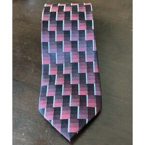 Platinum Designs Men's Tie Silk Plaid Squares Cool New